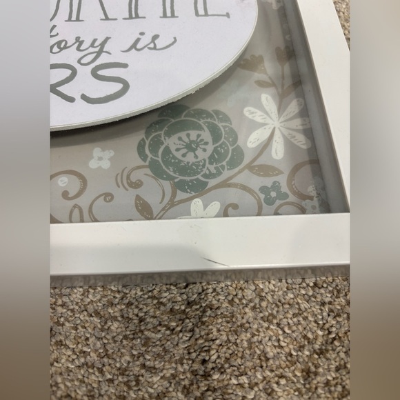 “My Favorite Love Story Is Ours” 12x12 Shadow Box Framed Art Work Wedding - Picture 5 of 6